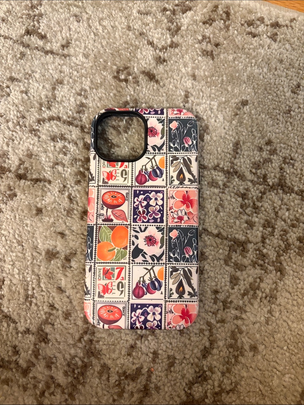 Colorful stamp design iPhone 14 case